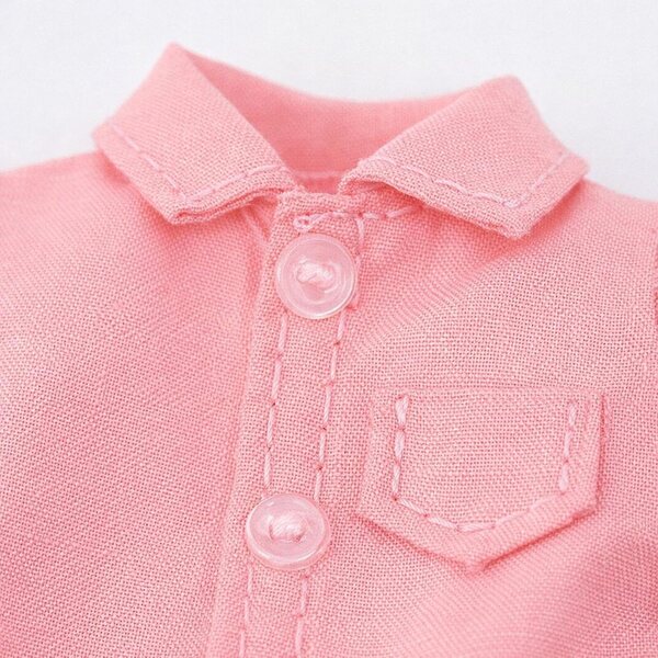 TISHITA Camicia in Miniatura 1/12 per Action Figure - Accessorio Tessile Dettagliato Rosa