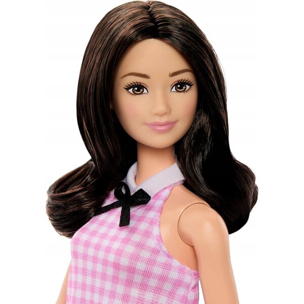 Barbie Fashionistas #224 im rosa karierten Kleid für kreativen Spaß