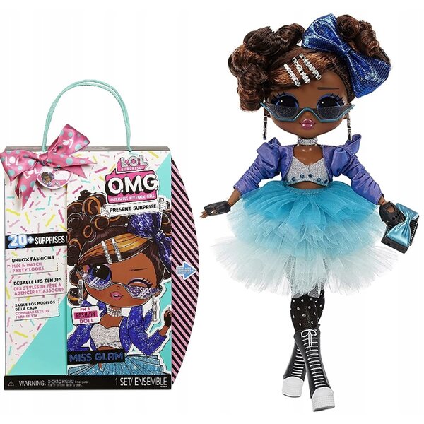 L.O.L. Überraschung O.M.G. Miss Glam Modepuppe mit 20 Überraschungen und Accessoires