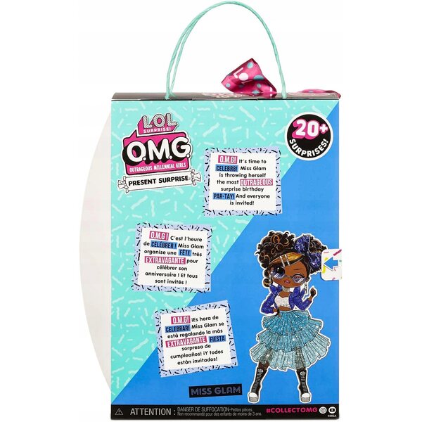 L.O.L. Überraschung O.M.G. Miss Glam Modepuppe mit 20 Überraschungen und Accessoires