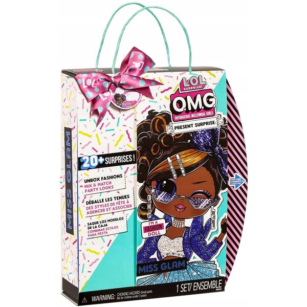 L.O.L. Überraschung O.M.G. Miss Glam Modepuppe mit 20 Überraschungen und Accessoires