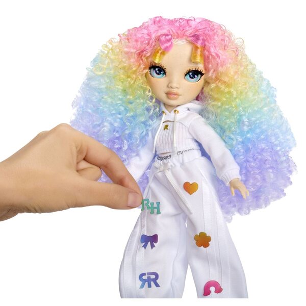 Bambola Rainbow High Creative con aerografo e occhi verdi da colorare