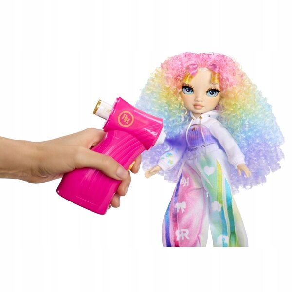 Bambola Rainbow High Creative con aerografo e occhi verdi da colorare