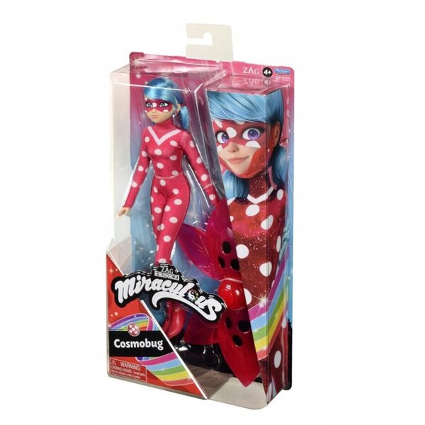 Lallegna Miraculous Biedronka Cosmobug 26 cm – Playmates Spielzeug für Kinder ab 4 Jahren