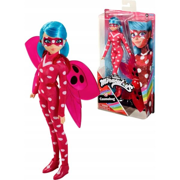 Lallegna Miraculous Biedronka Cosmobug 26 cm – Playmates Spielzeug für Kinder ab 4 Jahren