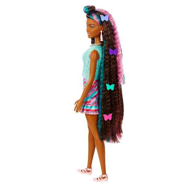 Barbie Totally Hair mit langen gefärbten Haaren und Modeaccessoires für Kinder