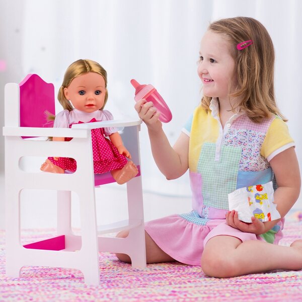 Interattiva New Born Baby MalPlay con Suoni e Accessori bambola 35 cm