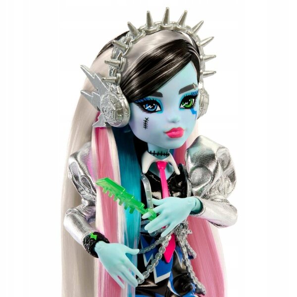 Monster High Frankie Stein 29 cm avec accessoires - Style Punk Rock et Musique