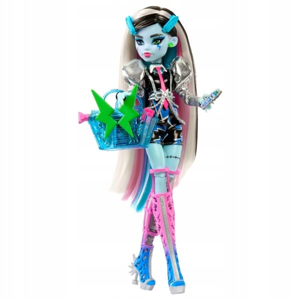 Monster High Frankie Stein 29 cm avec accessoires - Style Punk Rock et Musique