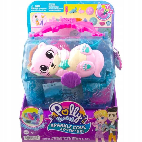 Polly Pocket Scrigno dell'Isola del Tesoro - Gioco e Set Accessori per Bambini 4+