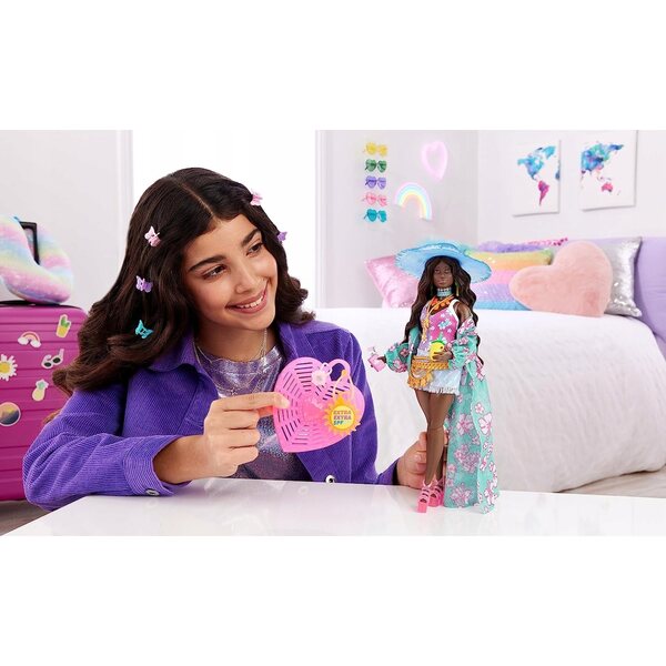 LALKA BARBIE EXTRA FLY zestaw wakacyjny PLAŻOWY zestaw lalka + akcesoria
