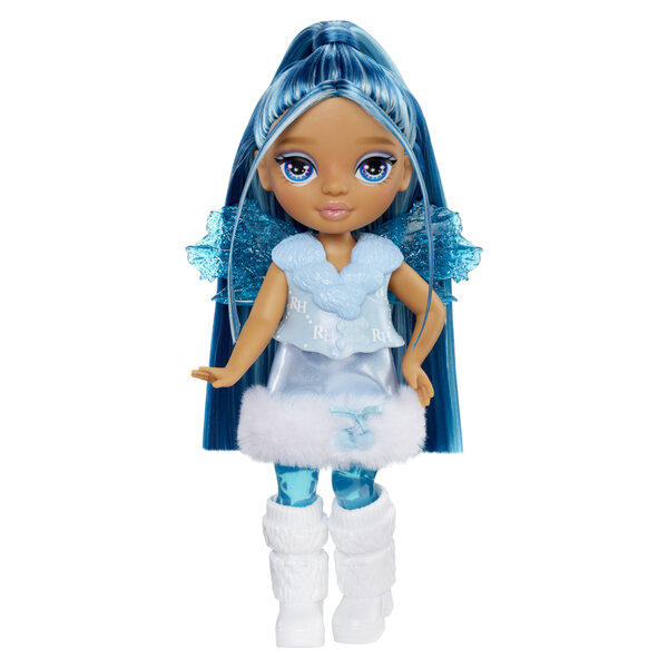 Rainbow High Fantasy Fairies Bambola Sapphire con Ali e Lupo Magico Blu