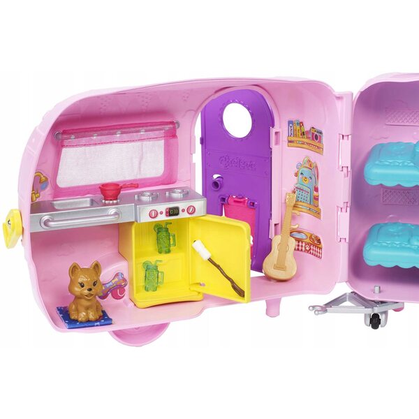 Barbie Chelsea con Auto Camper e Accessori per Gioco Creativo e Avventure