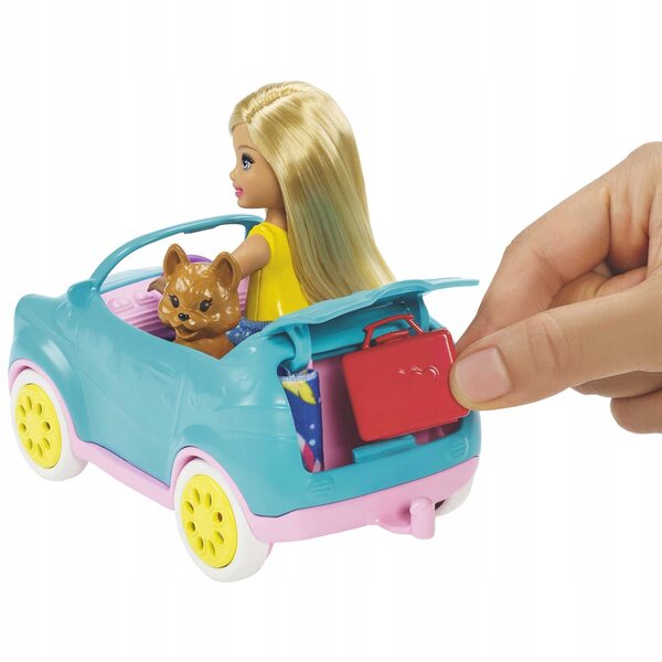 Barbie Chelsea con Auto Camper e Accessori per Gioco Creativo e Avventure