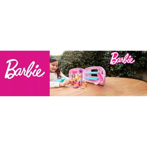 Barbie Chelsea con Auto Camper e Accessori per Gioco Creativo e Avventure