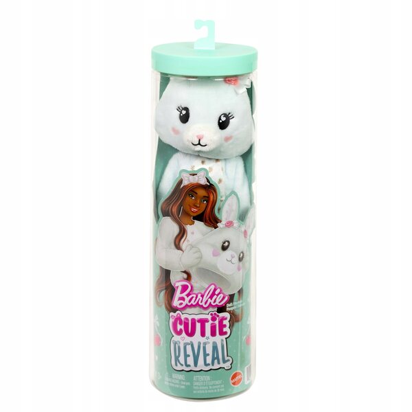 Barbie Cutie Reveal Doll Mint Verde Animale Peluche Giocattolo 3+