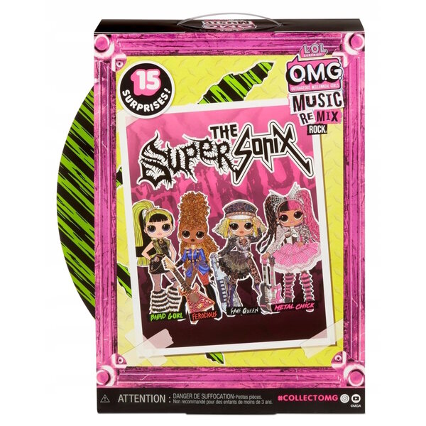 LOL Surprise OMG Remix Rock Bhad Gurl - Rockstar-pop met percussie