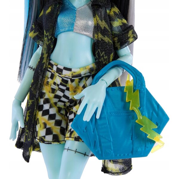 Bambola Monster High Frankie Stein Scary Island 29 cm con accessori da spiaggia