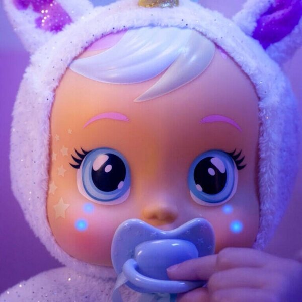Cry Babies Dreamy Good Night Babypuppen-Einhorn, das aufleuchtet und singt