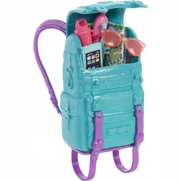 Barbie Malibu Camping mit Zubehör und Welpen für Kinder ab 3 Jahren