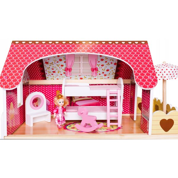Set 6 mini bambole colorate Doris in plastica da 12 cm, ideale per bambine 3+