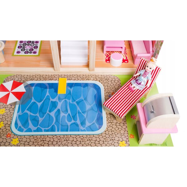 Set 6 mini bambole colorate Doris in plastica da 12 cm, ideale per bambine 3+