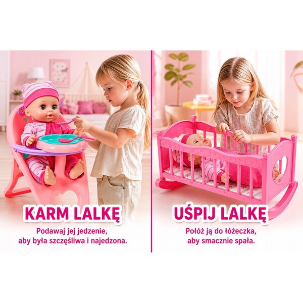 Baby Doll Interattiva 30cm con Funzioni Reali, Accessori Completi e Suoni