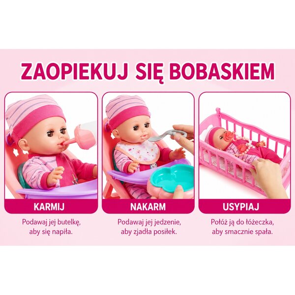 Baby Doll Interattiva 30cm con Funzioni Reali, Accessori Completi e Suoni