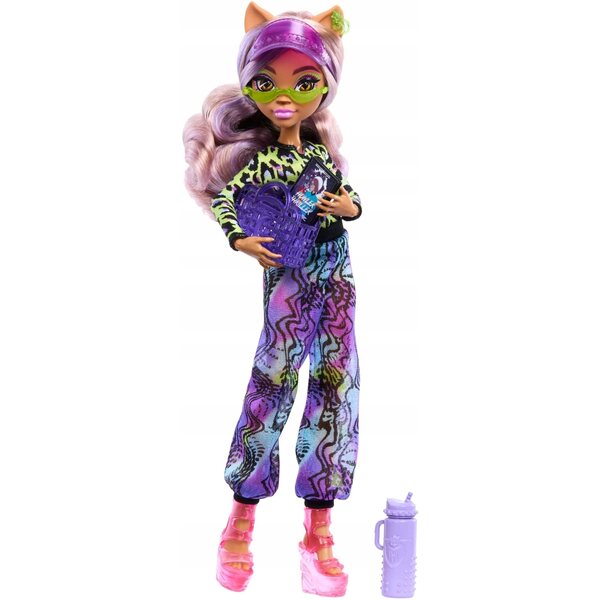 Monster High Clawdeen Wolf 29 cm con Accessori - Bambola Scary Island - Paradise