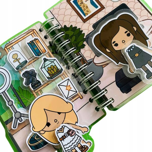 Casa delle bambole Toca Boca con vestiti - Libro interattivo educativo Montessori