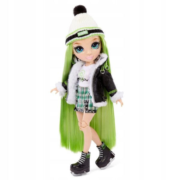 Rainbow High Jade Hunter-pop Wintervakantie met wintermode-accessoires