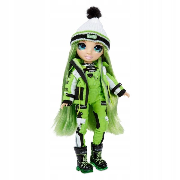 Rainbow High Jade Hunter-pop Wintervakantie met wintermode-accessoires