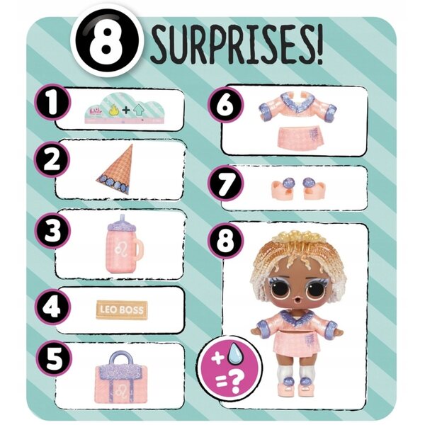 L.O.L. Surprise Present Surprise: Puppe mit 8 Zubehörteilen, Kreativspiel für Kinder ab 3 Jahren