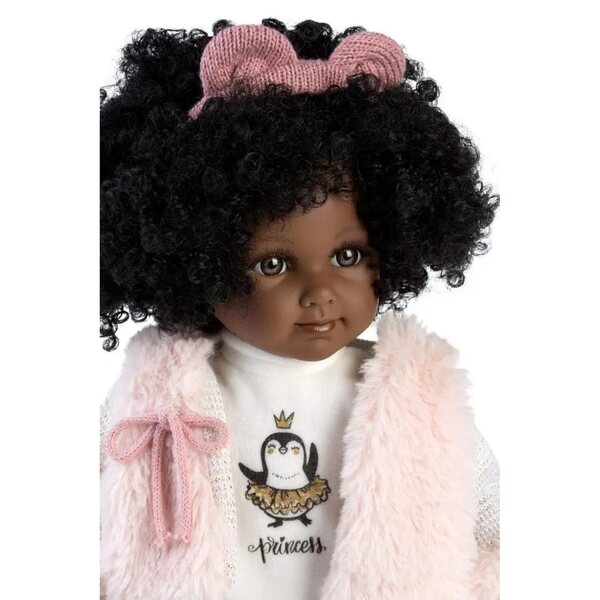 Bambola spagnola Llorens Zuri 35 cm con capelli ricci e abbigliamento morbido