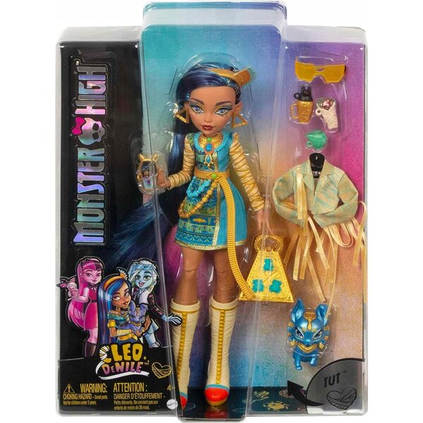 Bambola Cleo De Nile Monster High 29 cm con Accessori Originali Mattel