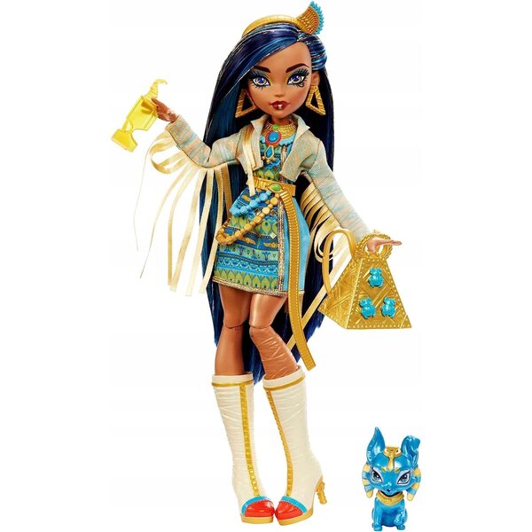 Bambola Cleo De Nile Monster High 29 cm con Accessori Originali Mattel
