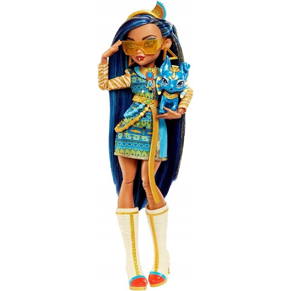Bambola Cleo De Nile Monster High 29 cm con Accessori Originali Mattel