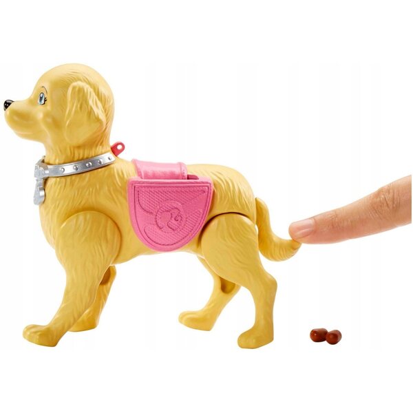 Barbie mit interaktivem Hund und Laufzubehör – Spiel für Kinder ab 3 Jahren