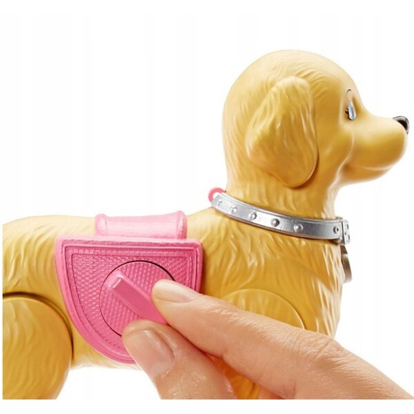 Barbie mit interaktivem Hund und Laufzubehör – Spiel für Kinder ab 3 Jahren