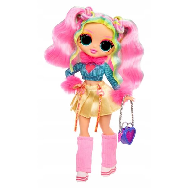 L.O.L. Surprise OMG Bubblegum Modepuppe mit Zubehör und Kamm, 25 cm