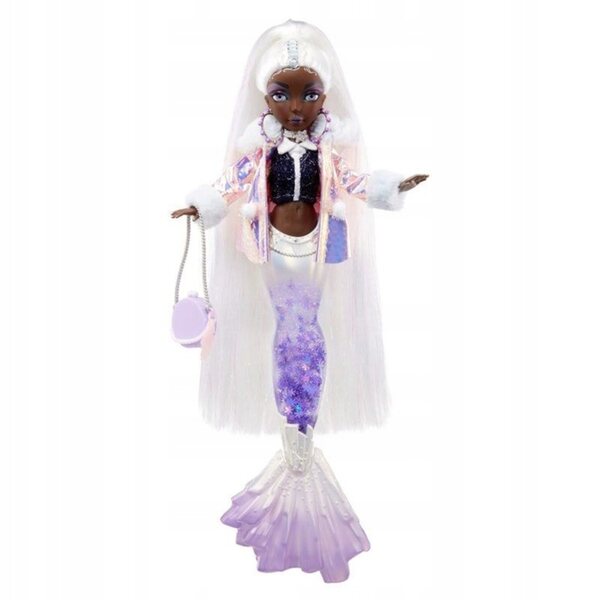 Lalca Sirena Mermaze Winter Crystabella con Coda Cambia Colore 30 cm