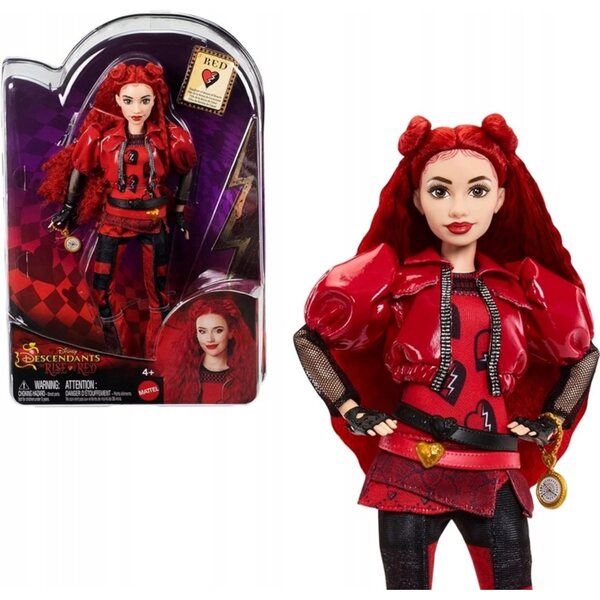 Bambola Mattel Disney Descendants The Rise of Red 35 cm con dettagli articolati