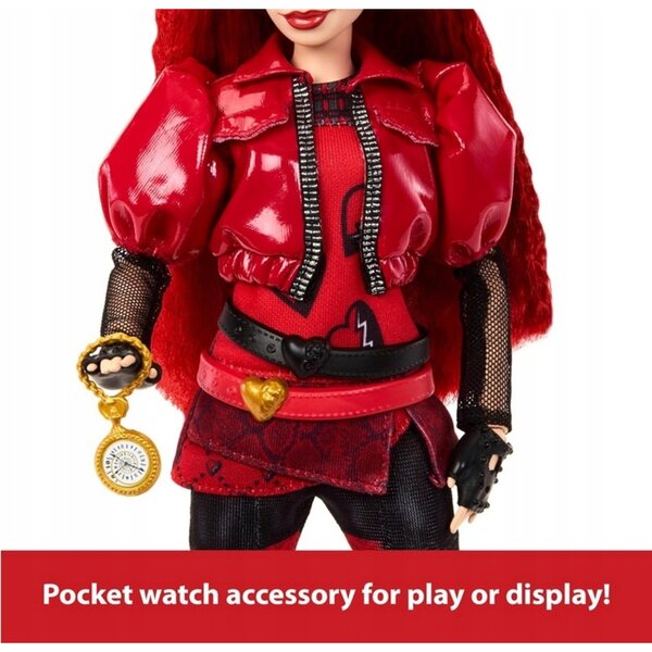 Bambola Mattel Disney Descendants The Rise of Red 35 cm con dettagli articolati