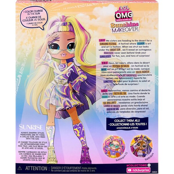 LOL Surprise OMG Sunshine Makeover – 30 cm große Puppe für Kinder ab 3 Jahren