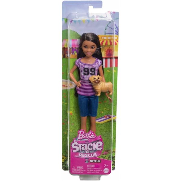 Barbie Ligaya mit Hund Filmpuppe 23 cm für Kinder ab 3 Jahren