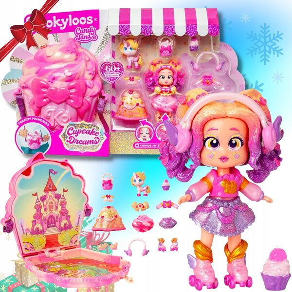 Kookyloos Cupcake Dreams Set Bambola Candy Land con Accessori e Look Multipli