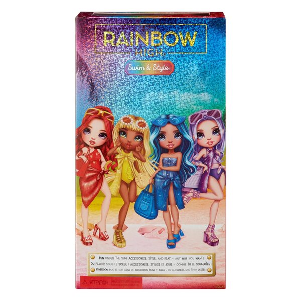 Rainbow High Bambola Ruby Anderson con Costume da Bagno e Accessori Estivi