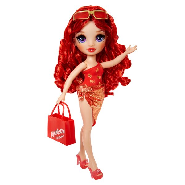 Rainbow High Bambola Ruby Anderson con Costume da Bagno e Accessori Estivi