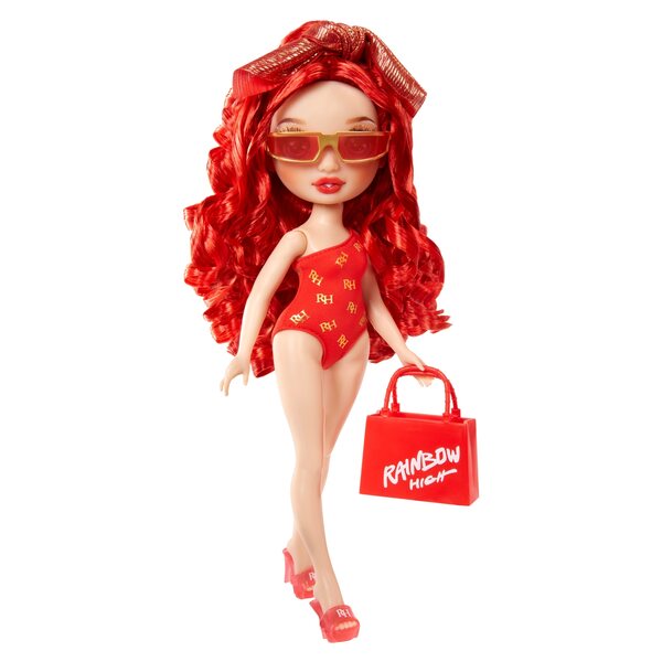 Rainbow High Bambola Ruby Anderson con Costume da Bagno e Accessori Estivi