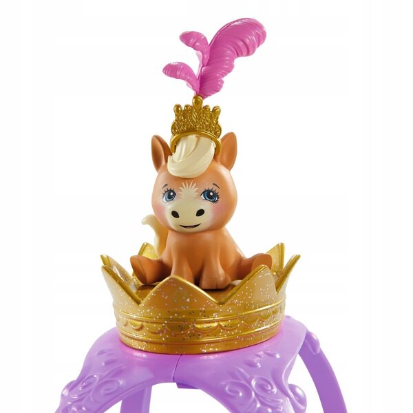 Enchantimals Peola Pony-Puppe mit königlicher Kutsche für Kinder ab 4 Jahren